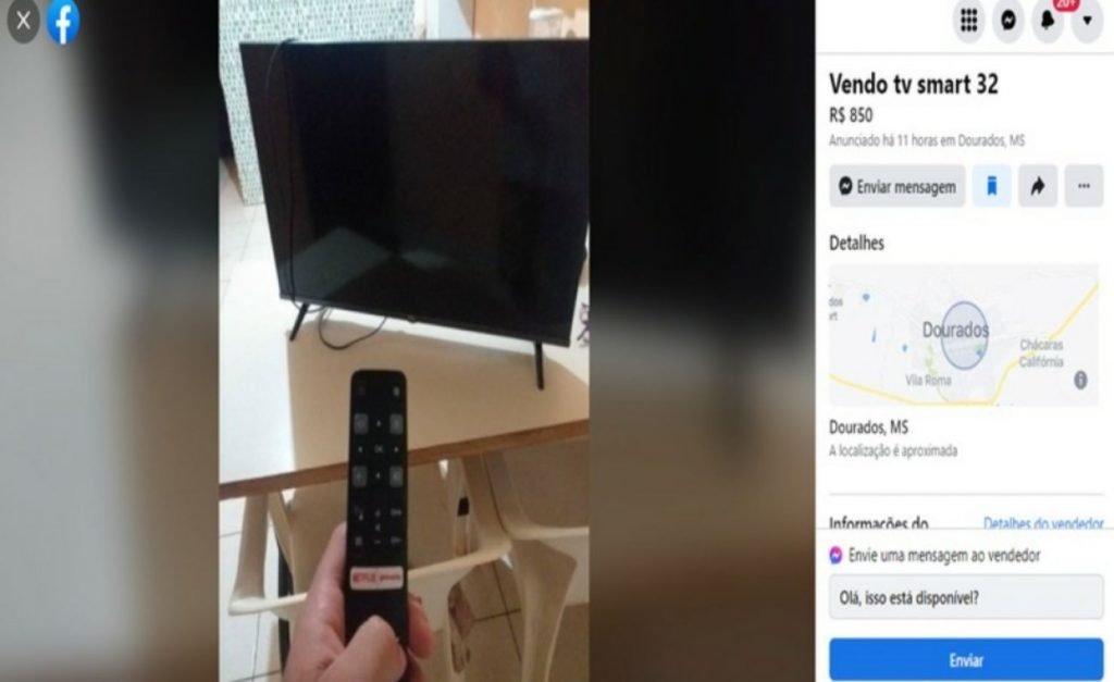 Polícia Civil prende suspeito de furto a residência e recupera televisão