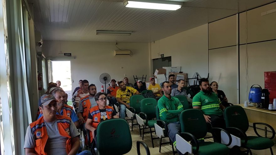 Defesa Civil e secretarias do município participam de treinamento voltado à segurança dos trabalhadores