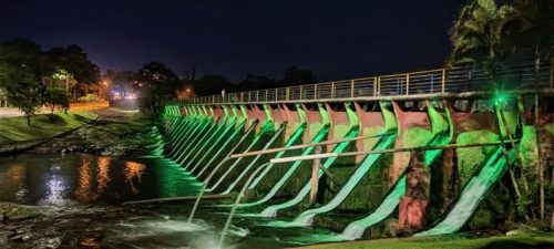 Imagem referente a Cor verde nos monumentos da cidade alerta sobre segurança no trabalho