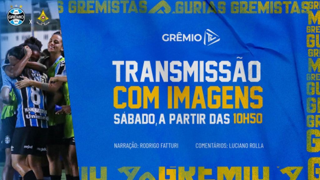 GrêmioTV transmite Grêmio x Cresspom-DF pelo Brasileirão Feminino A1 neste sábado