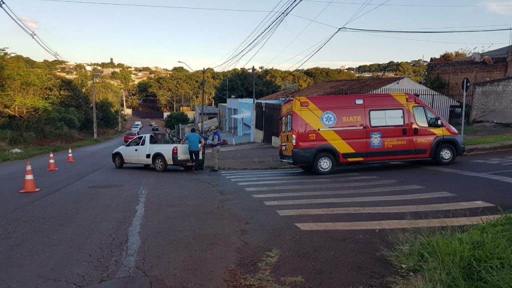 Ciclista fica ferido após colisão no Bairro Brasmadeira