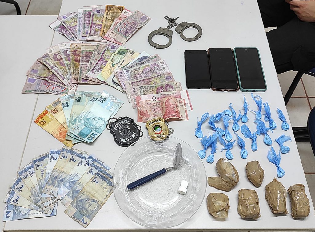Policiais civis fecham boca de fumo e apreendem cocaína em Paranhos