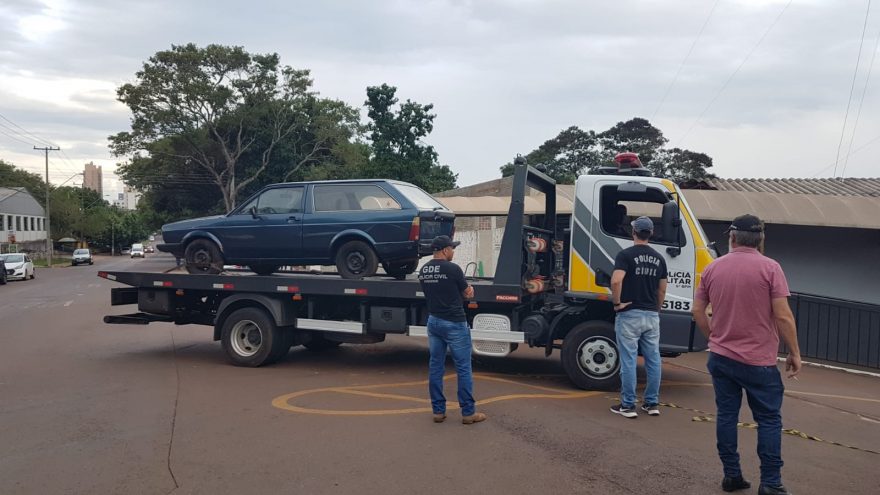 Pelotão do Choque recupera veículo com registro de furto em Cascavel