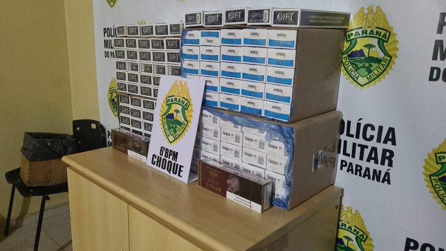 Choque apreende 112 pacotes de cigarro na rodoviária, prejuízo aproximado em R$ 7 mil