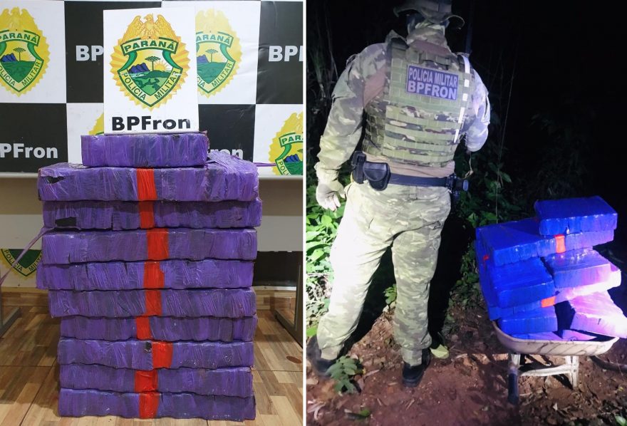 BPFRON apreende drogas na cidade de Guaíra