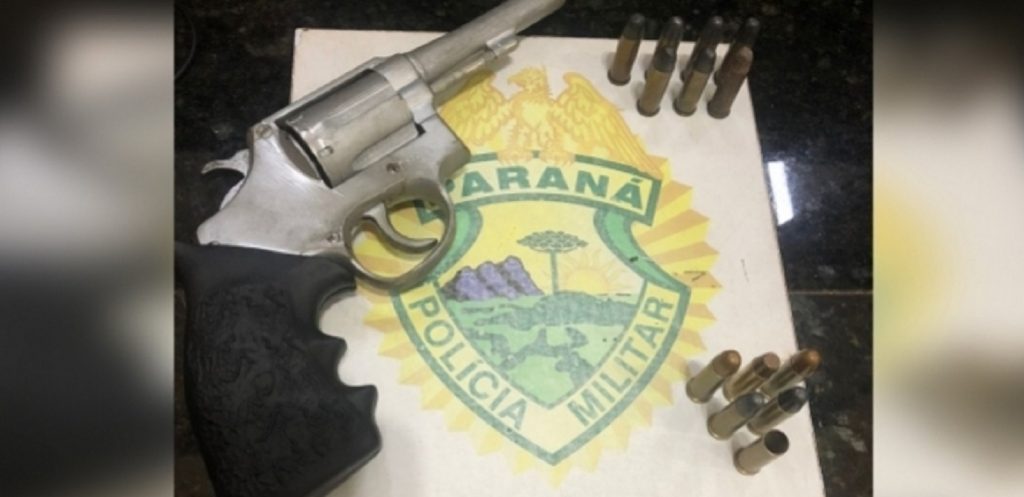 Medianeira: PM apreende revólver durante ocorrência de vias de fato