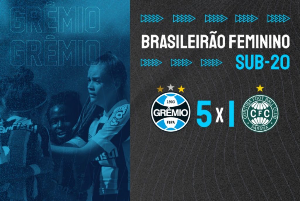 Gurias Gremistas goleiam Coritiba na estreia no Brasileiro Sub-20  