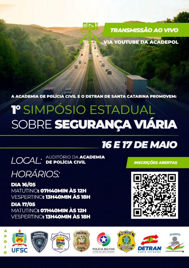 Polícia Civil e Detran realizarão o 1º Simpósio Estadual sobre Segurança Viária