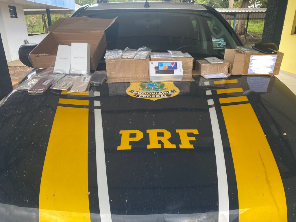 PRF apreende celulares sendo transportados de forma irregular