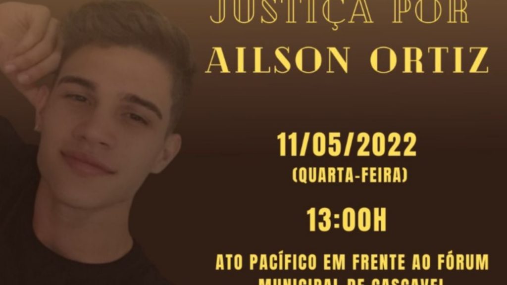 Familiares e amigos de Ailson Augusto Ortiz realizarão ato pacífico no dia da audiência do atirador