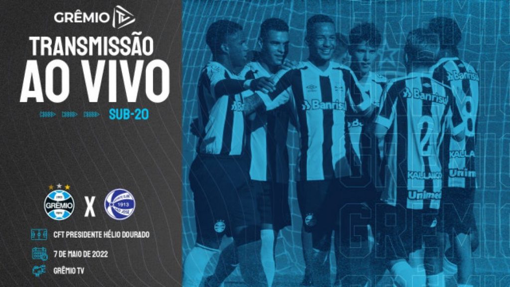 Grêmio e São José pelo Estadual Sub-20 terá transmissão da Grêmio TV