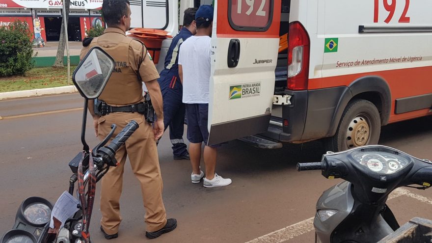 Jovem em surto na Avenida Brasil mobiliza PM e Samu
