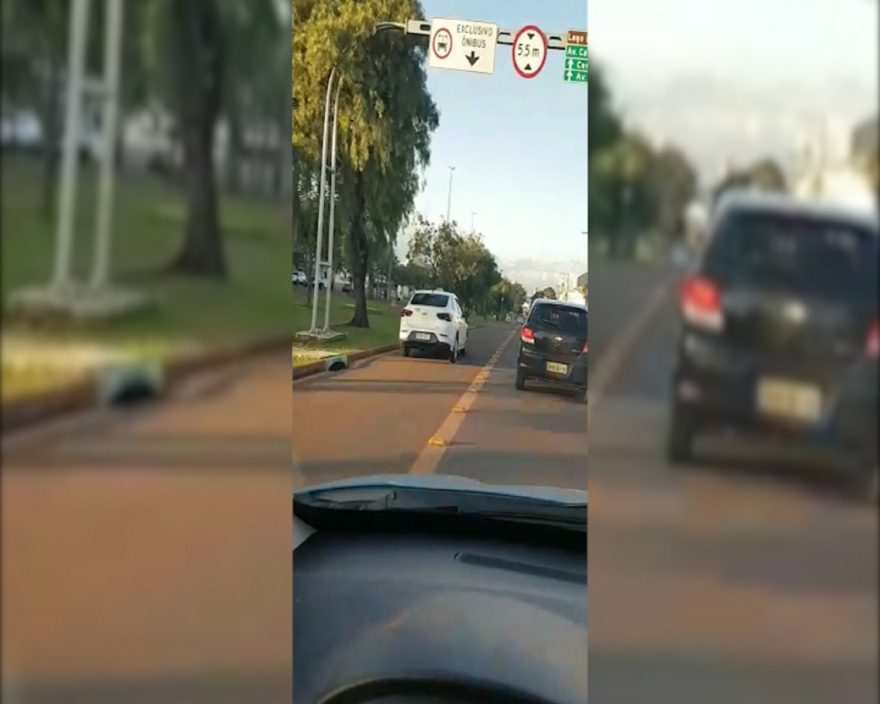 Vídeo: Taxista é flagrado transitando pela pista de ônibus em Cascavel: Pode isso, produção?