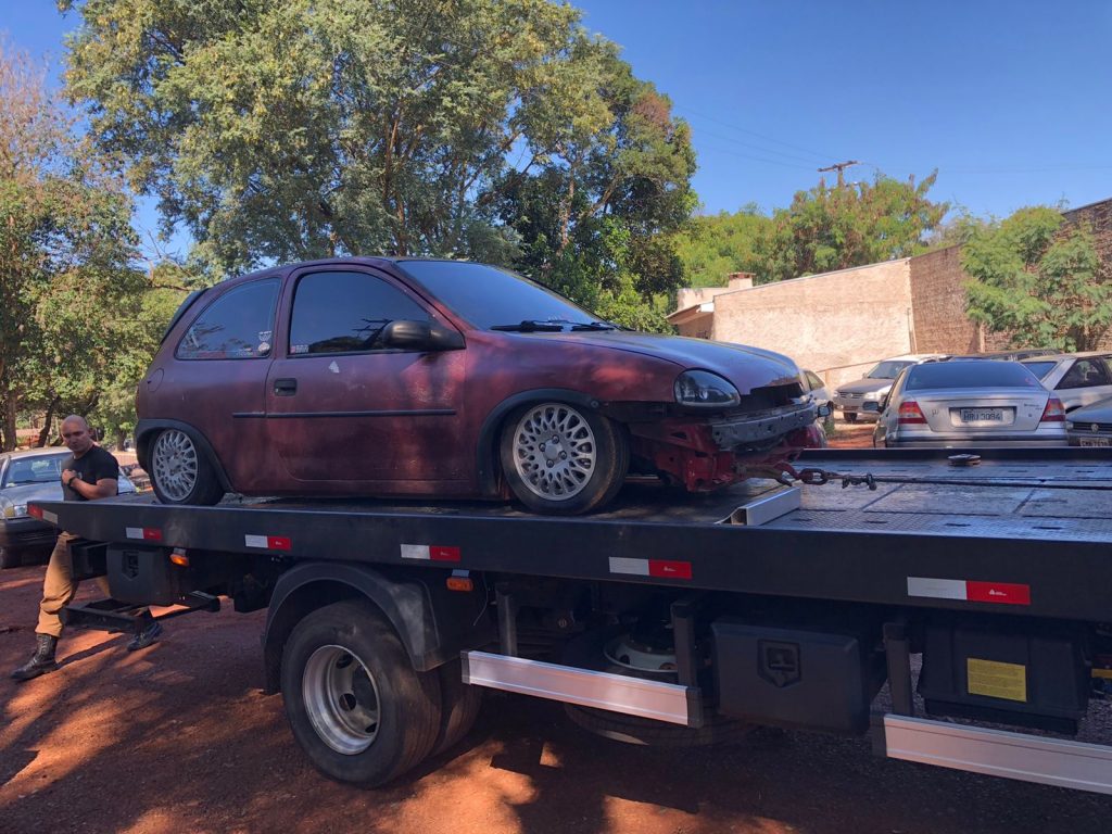 Corsa que foi furtado ontem, é recuperado pela Guarda Municipal