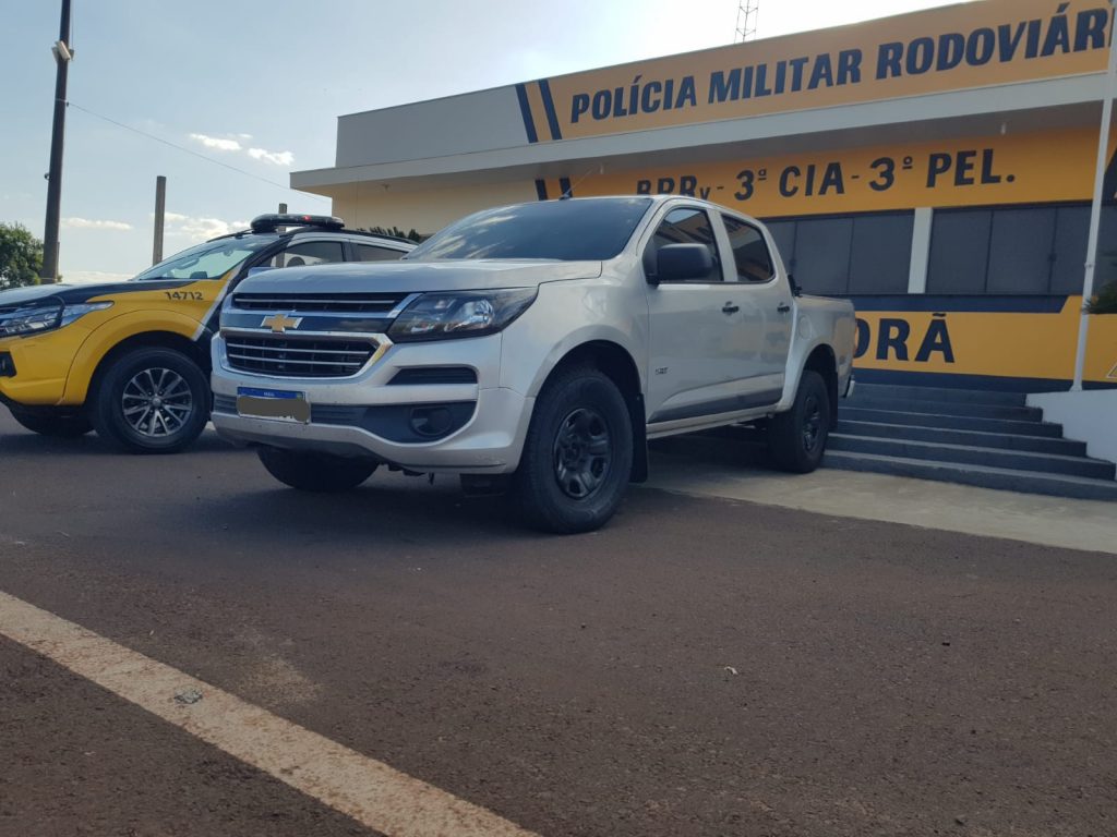 PRE apreende S10 clonada e preparada para transporte de ilícitos