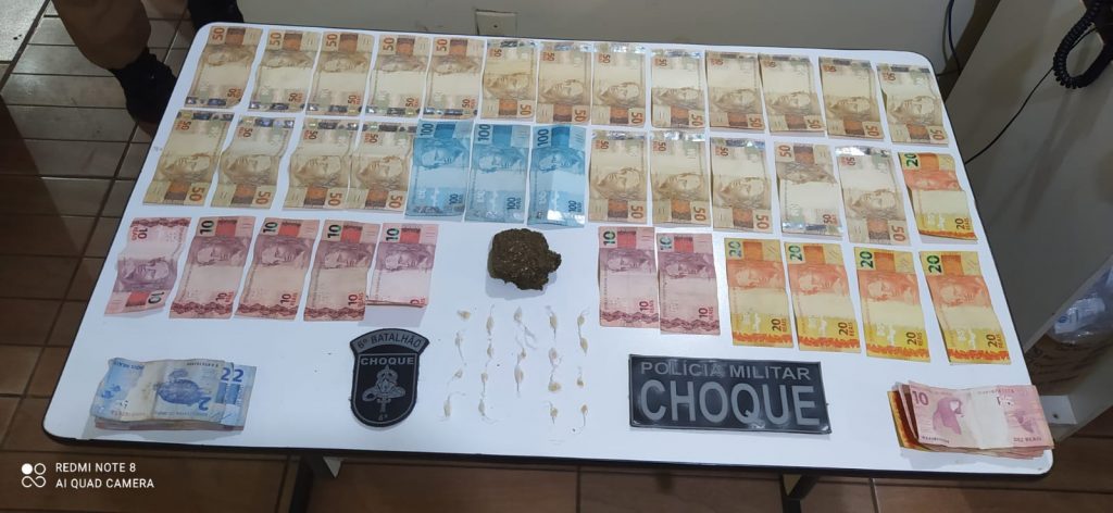 PM vistoria ponto de tráfico de drogas em Quedas do Iguaçu