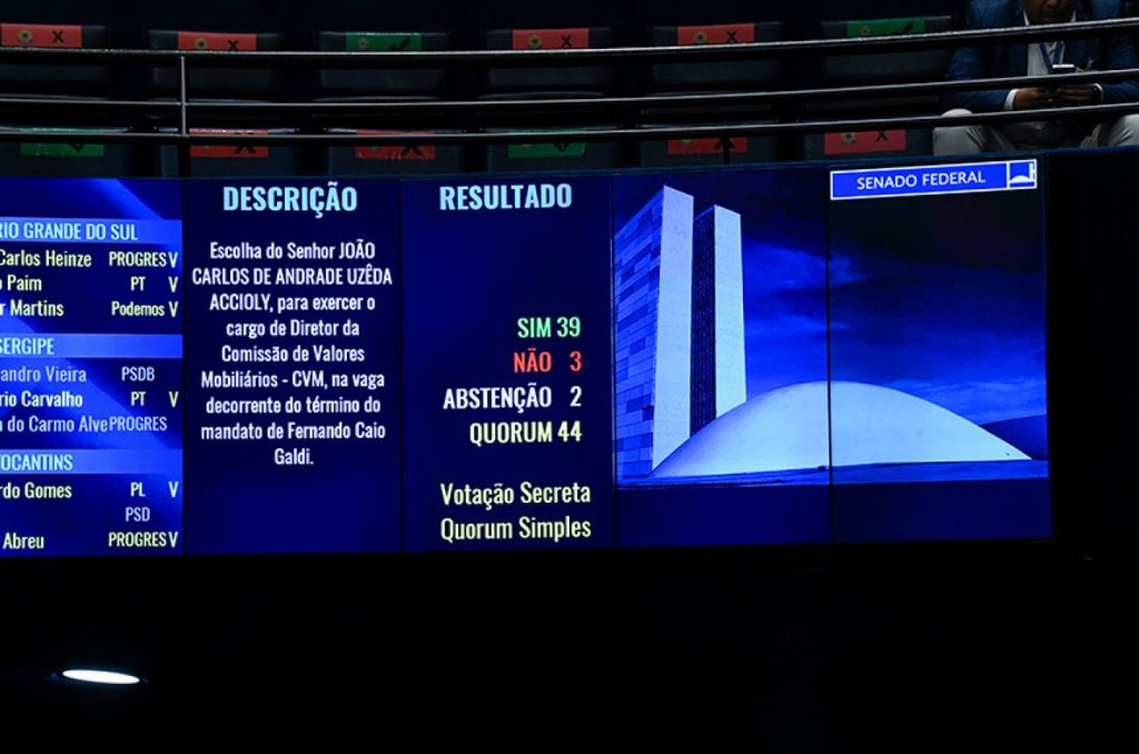 Senado aprova Uzêda Accioly para diretoria da CVM