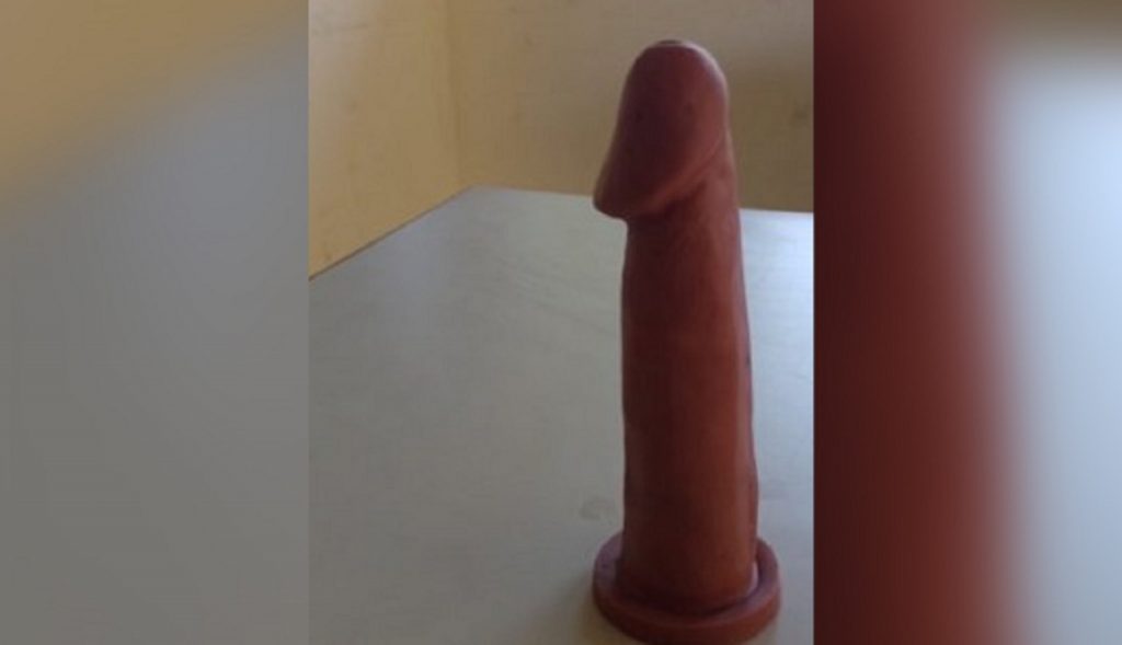 Homem é detido após expor pênis de borracha em praça
