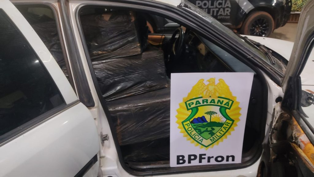 Carro carregado com 1.000 pacotes de cigarro é apreendido pelo BPFron