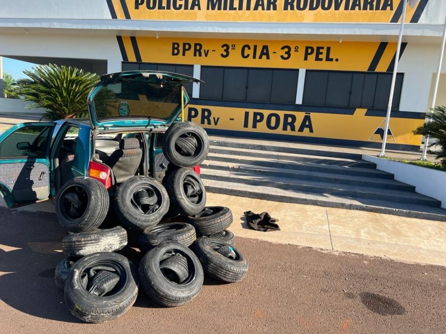 PRE realiza mais uma grande apreensão de pneus