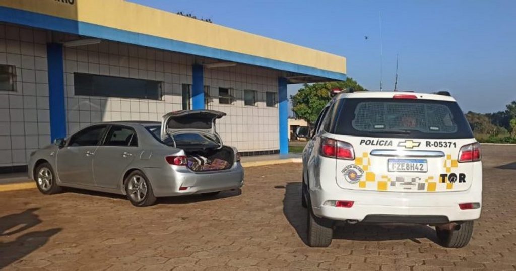 Carro com placas de Cascavel é apreendido com 166 quilos de maconha em São Paulo