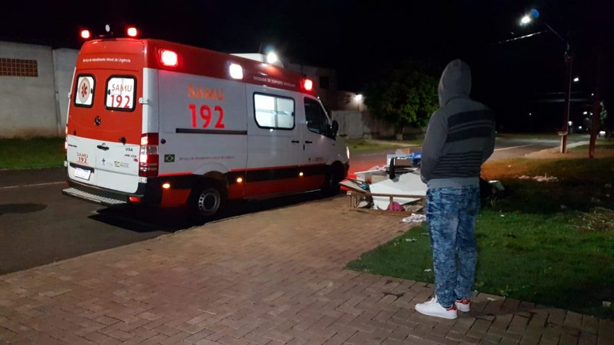 Mulher em trabalho de parto é socorrida pelo Samu no Bairro Coqueiral