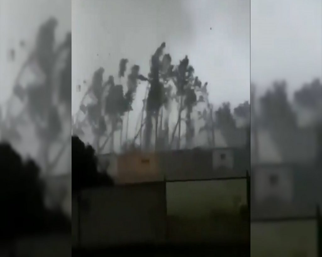 Tempestade com formação similar a um tufão é registrada no Rio Grande do Sul