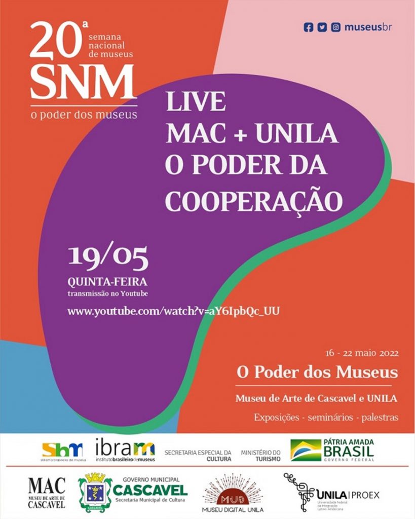 Museu de Arte de Cascavel e Unila se unem na 20ª Semana Nacional dos Museus