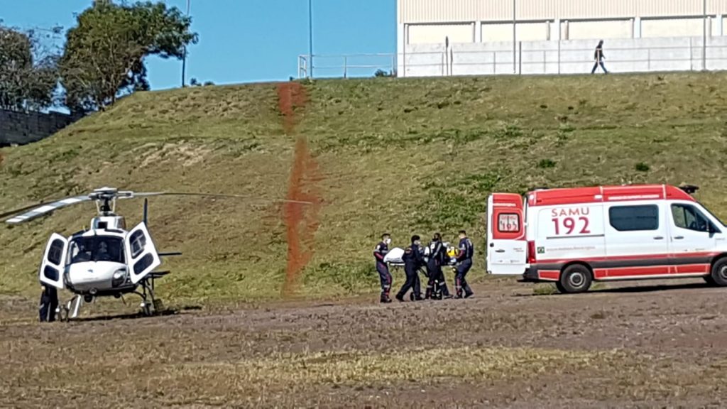 Vítima de grave acidente na BR-163 é socorrida de helicóptero e levada ao Hospital Universitário