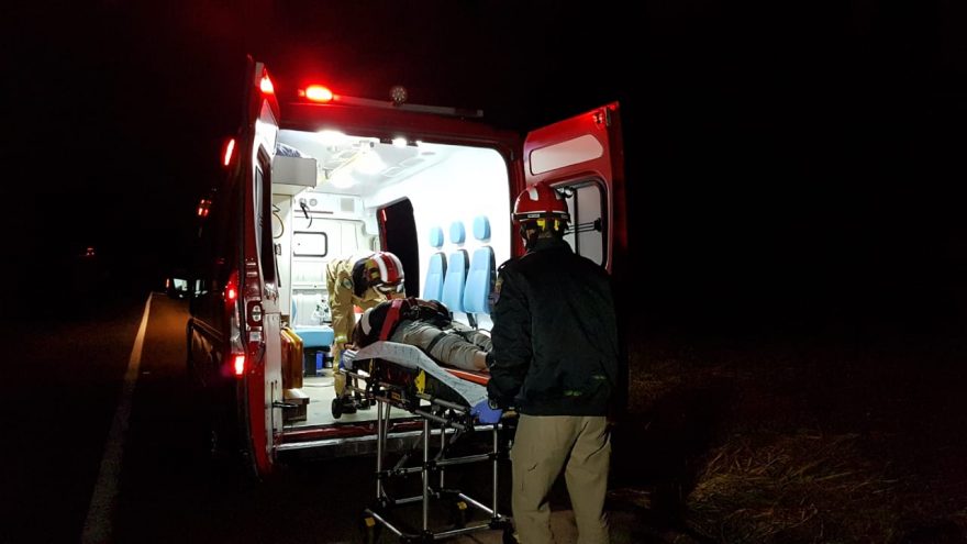 Motociclista fica ferido em acidente de trânsito na BR-467