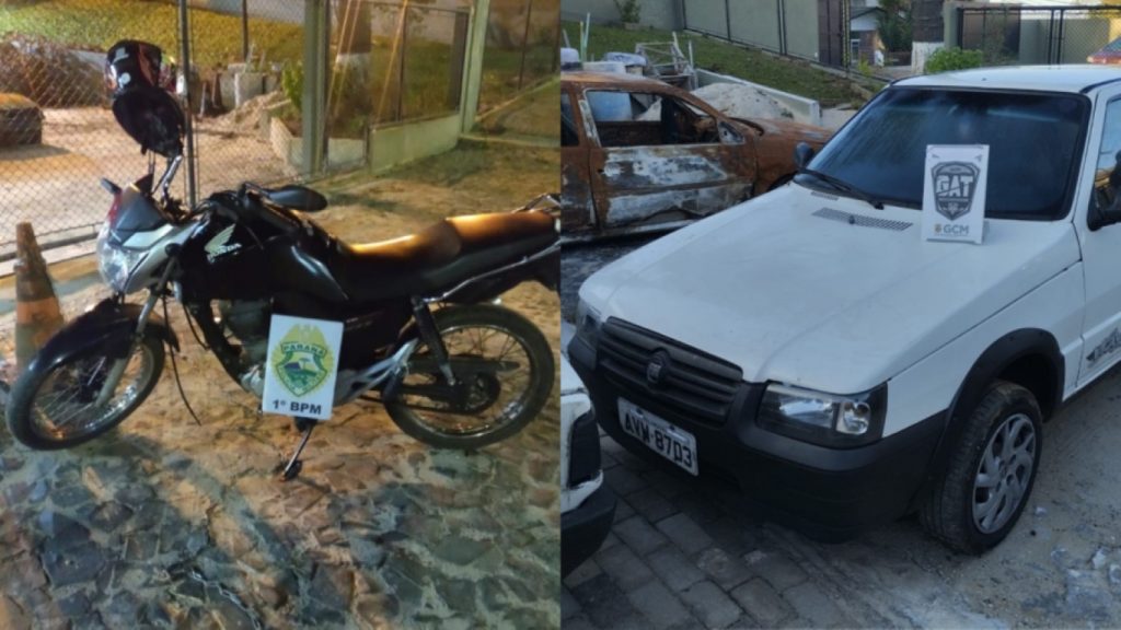 Forças de segurança recuperam veículos furtados em Ponta Grossa