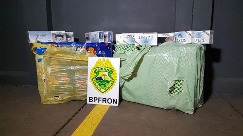 Homem é pego com 10 mil maços de cigarro e receberia R$ 250 pelo transporte da carga