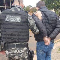 Imagem referente a Suspeito de participar da tentativa de assalto em Três Barras é detido pelo Choque em Cascavel