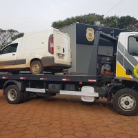 Imagem referente a Fiorino furtada é recuperada pela PM; carga de eletrônicos avaliada em R$ 30 mil não foi localizada