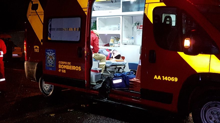 Motociclista fica ferido após colisão com Ford Ka no Bairro Neva