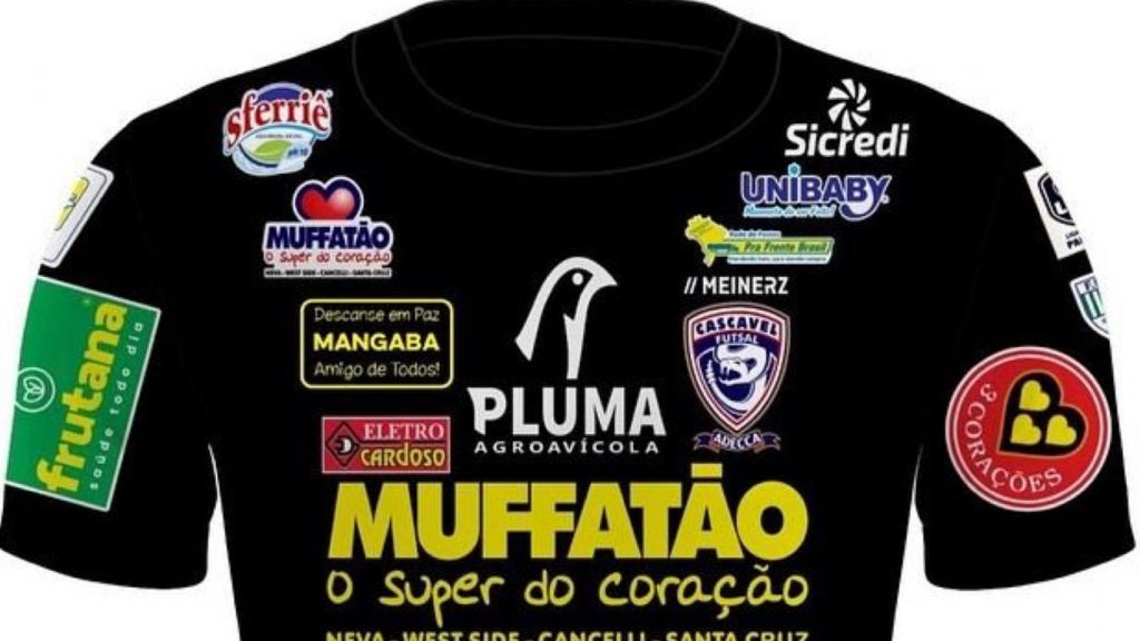 Cascavel Futsal entrará em quadra com uniforme especial em homenagem ao Mangaba