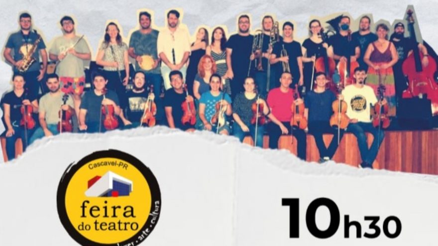 Orquestra Sinfônica de Cascavel se apresenta na Feira do Teatro domingo (12)