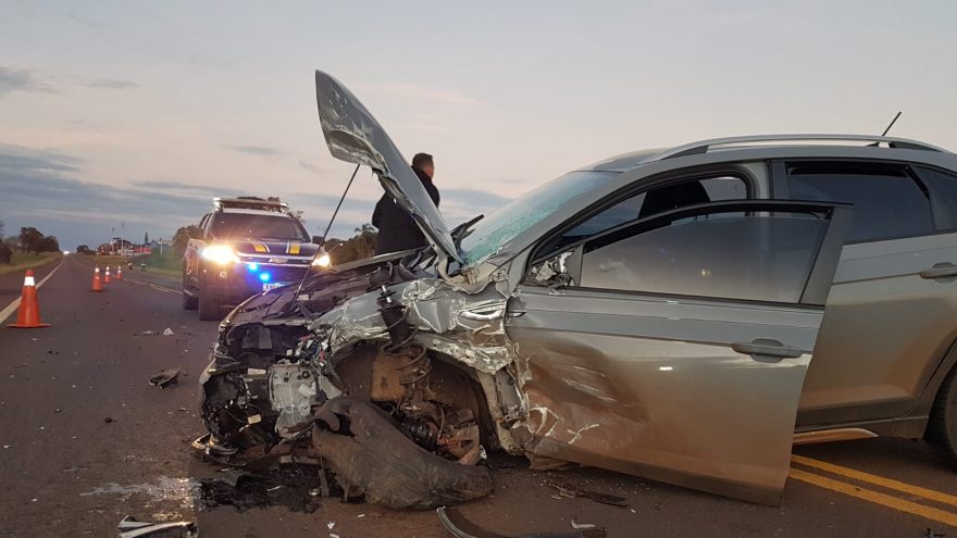 Forte colisão é registrada na BR-369 entre Cascavel e Corbélia