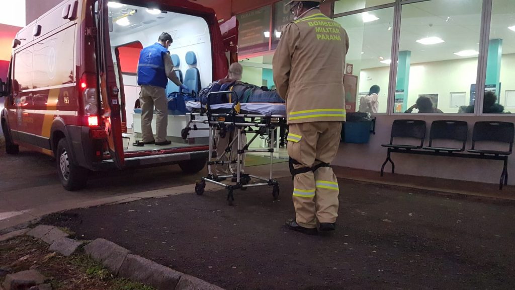 Motociclista fica ferido após acidente na BR-277
