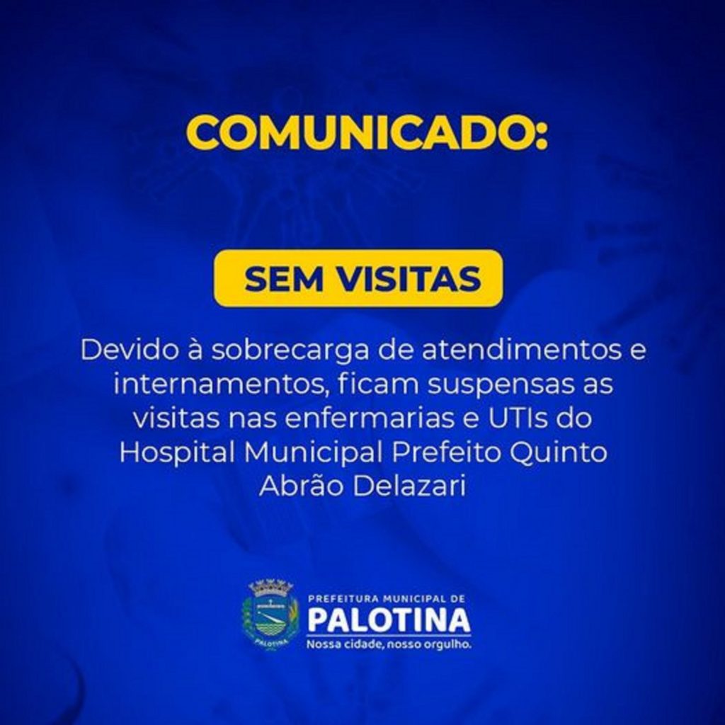 Palotina suspende visitas em Hospital Municipal