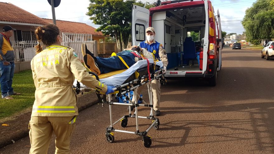 Homem sofre queda no Santa Felicidade e é socorrido pelo Corpo de Bombeiros