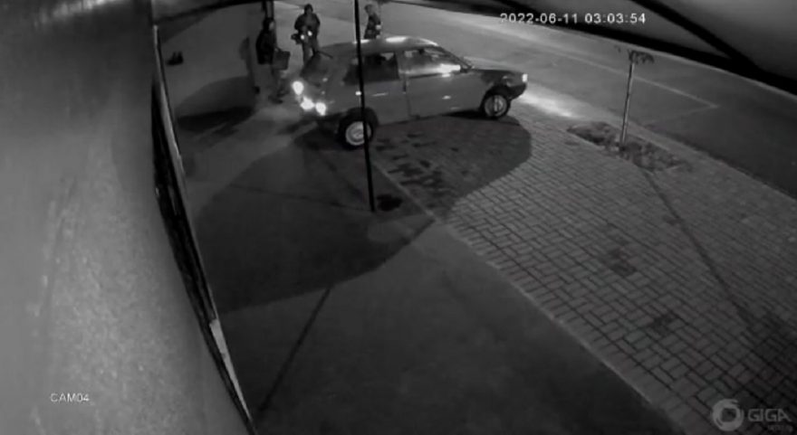 Imagens flagram “gangue da marcha ré” no Bairro Floresta