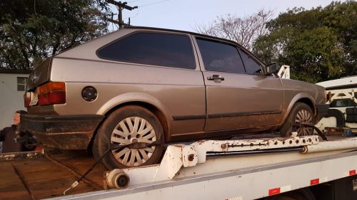 Gol furtado em Umuarama é localizado abandonado na BR-467, em Cascavel Imagem referente a Gol furtado em Umuarama é localizado abandonado na BR-467, em Cascavel