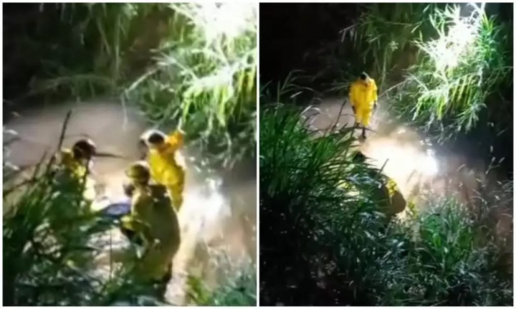 Homem é resgatado de esgoto após imaginar perseguição