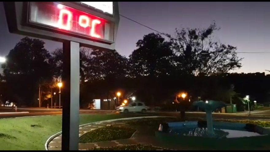 Termômetros amanhecem ‘zerados’ em Cascavel e mais um dia de folga não seria má ideia