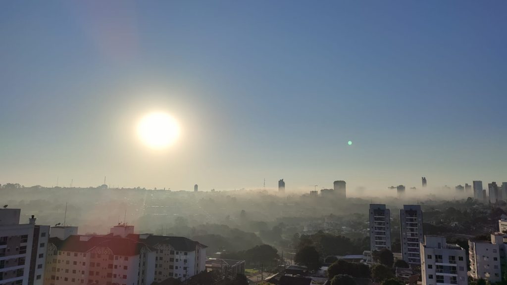 Onda gelada chega a Cascavel nesta quinta-feira; máxima deve ser 18°C