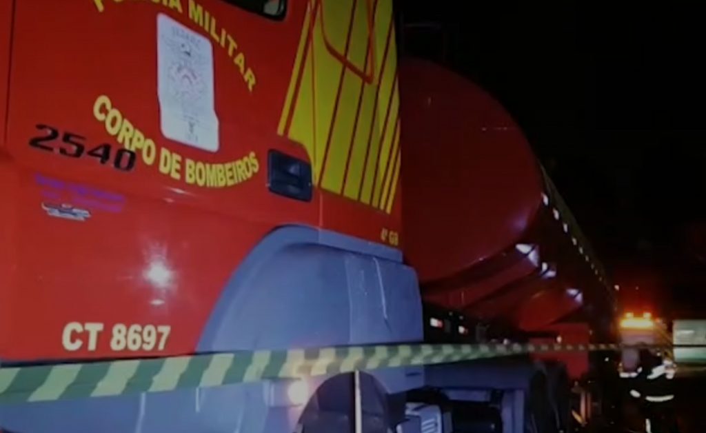 Equipamento em área rural de Céu Azul pega fogo e Corpo de Bombeiros é mobilizado