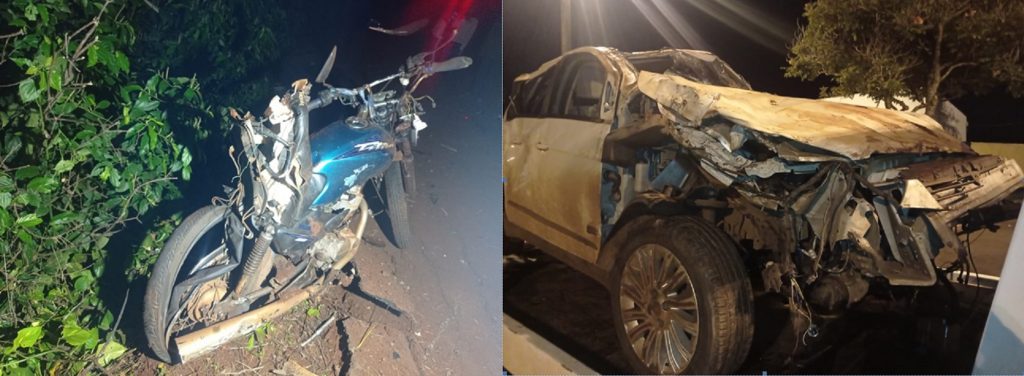 Motociclista morre ao ser atingido por carro em Santa Helena