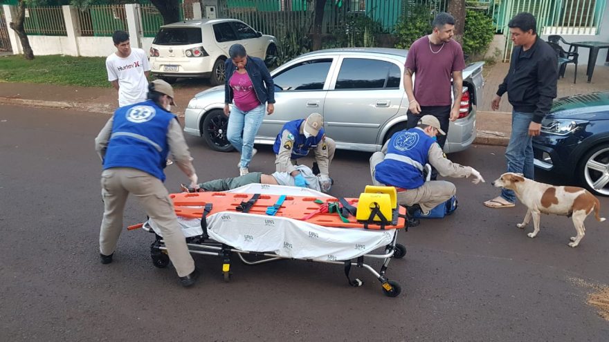 Motociclista idoso se fere em colisão no Interlagos