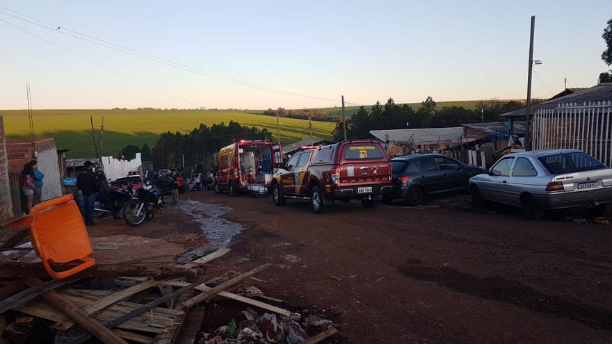 Agredido com pedrada, vítima é socorrida pelo Corpo de Bombeiros no Cascavel Velho